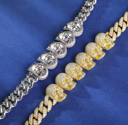 Skull Cuban Chain/Bracelet