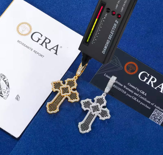 Blacked Cross Pendant