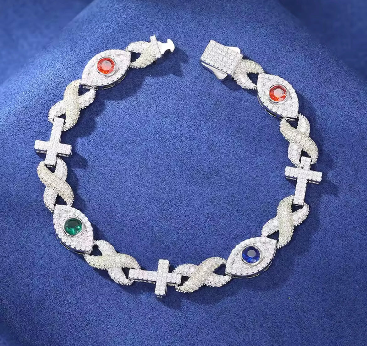 Cross Infinity Symbol Eye Chain/Bracelet