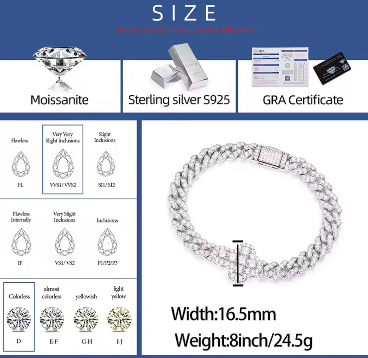 8MM Cross Cuban Link Bracelet