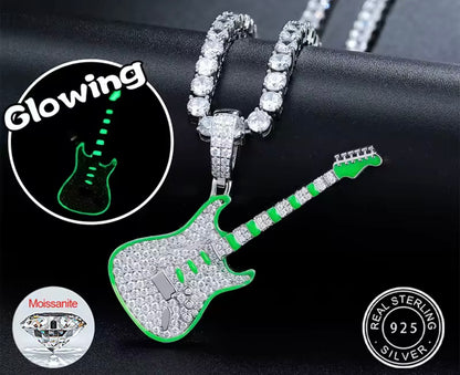 Glowing Guitar Pendant