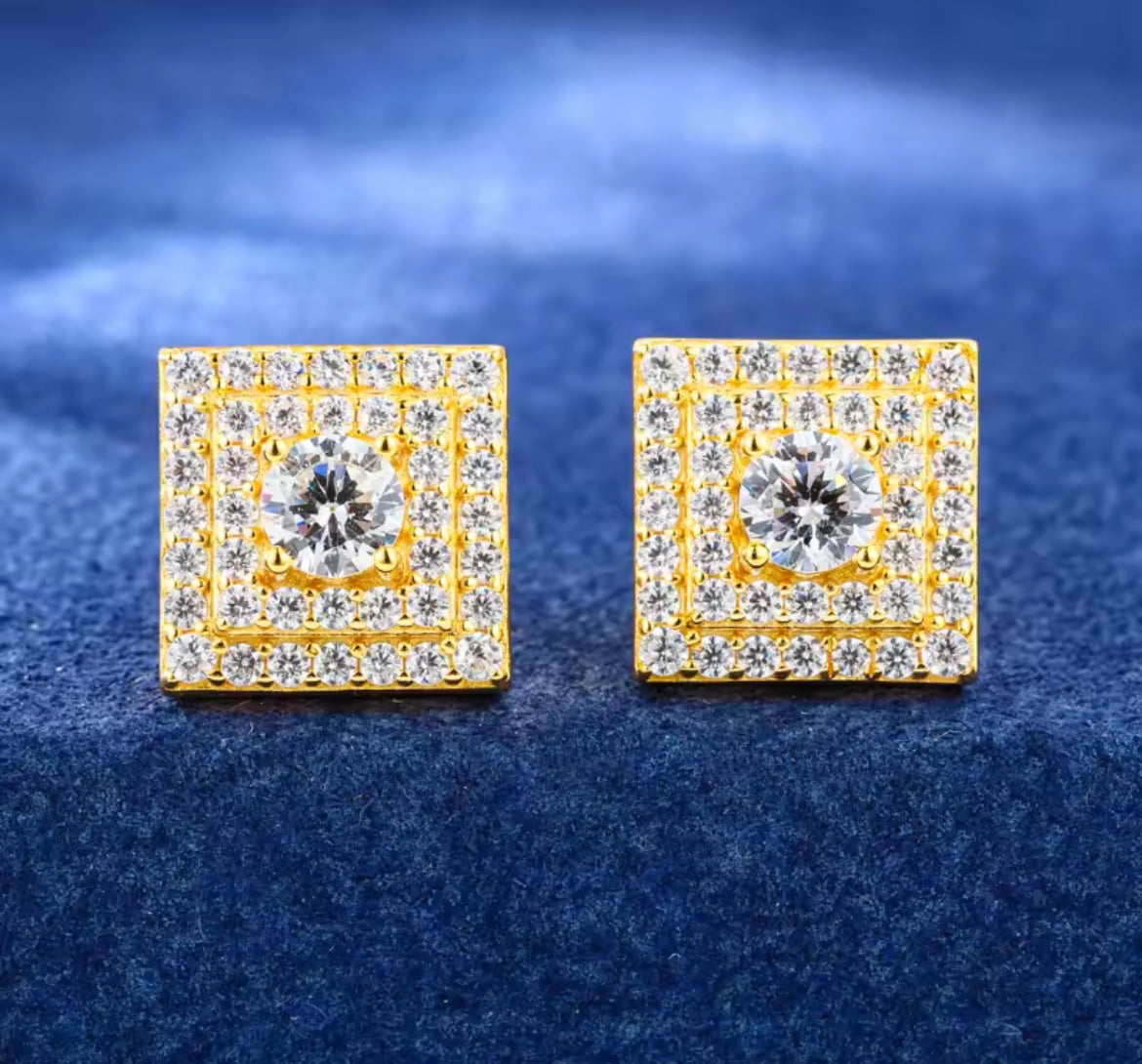 Classic Square Stud Earrings