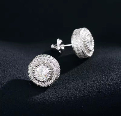 Luxury Circle Stud Earrings