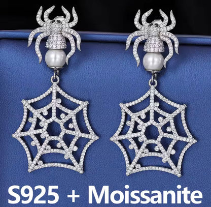 Spider Drop Earrings