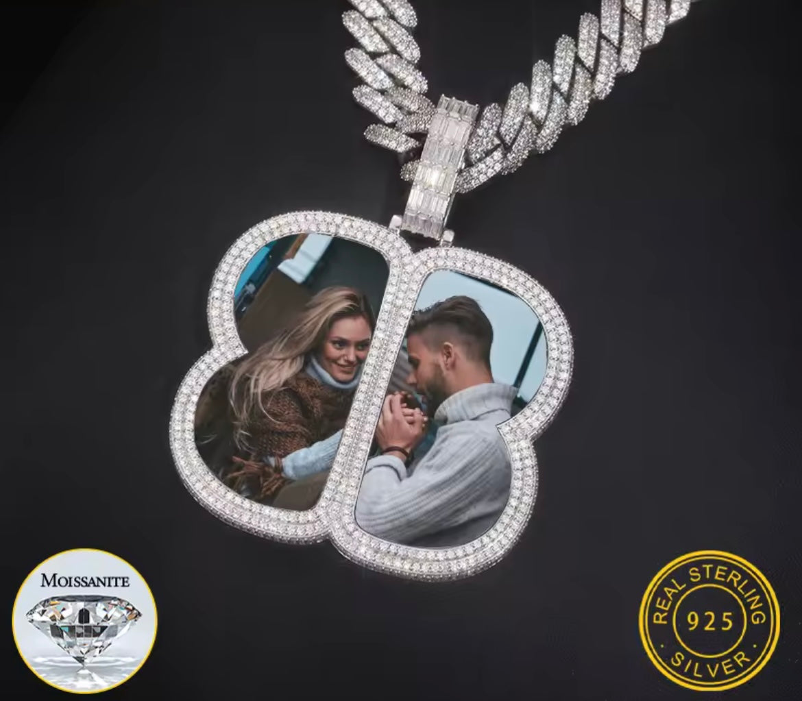 Custom Silver Photo Pendant