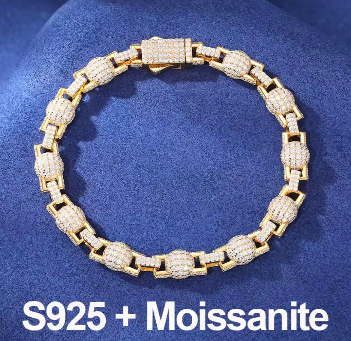 Iced Out Ball Bead Chain/Bracelet