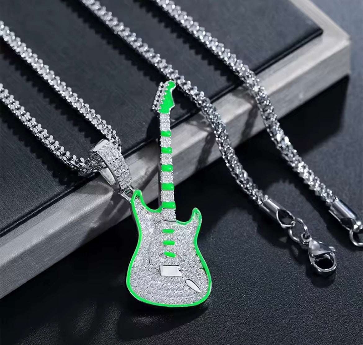 Glowing Guitar Pendant