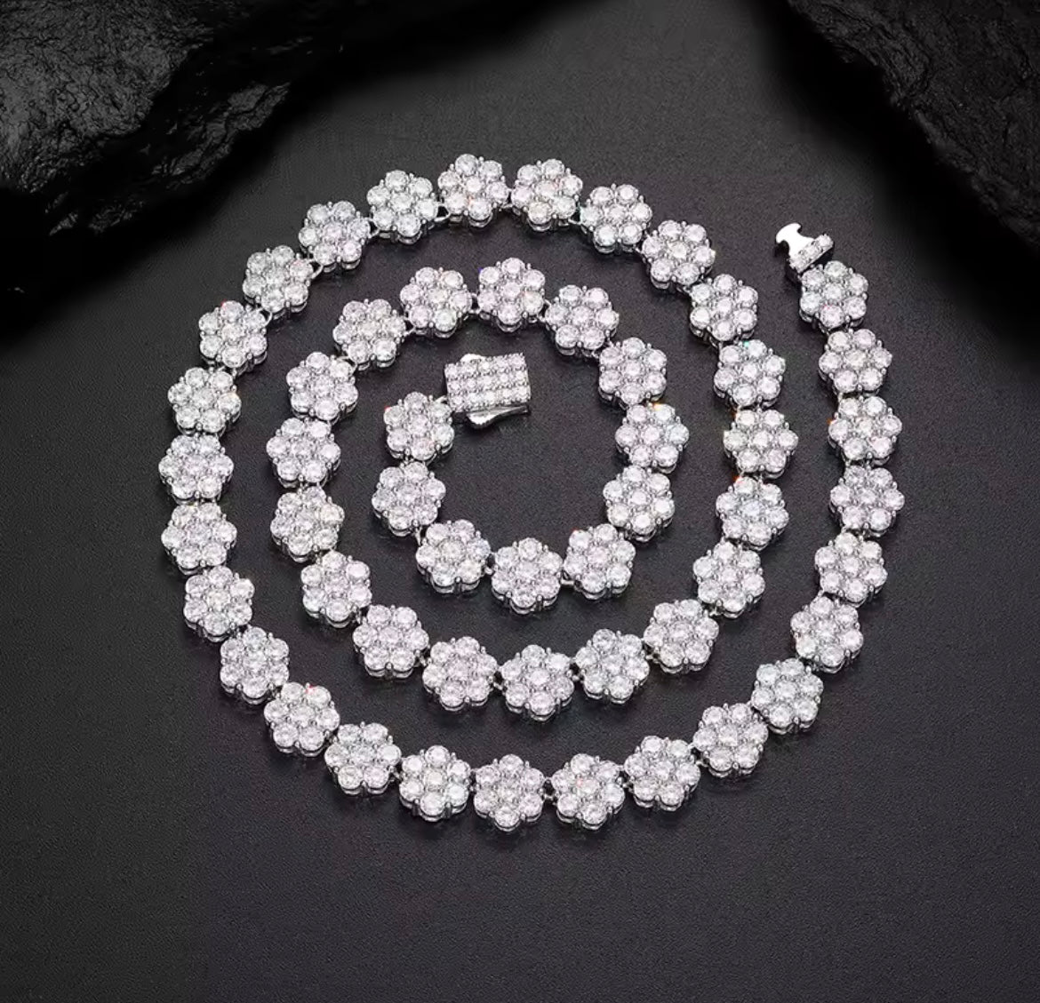 Flower Tennis Chain/Bracelet