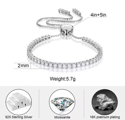 2/3MM Tennis Bracelet