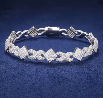 11MM Infinity Square Cuban Link Chain/Bracelet