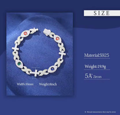 Cross Infinity Symbol Eye Chain/Bracelet