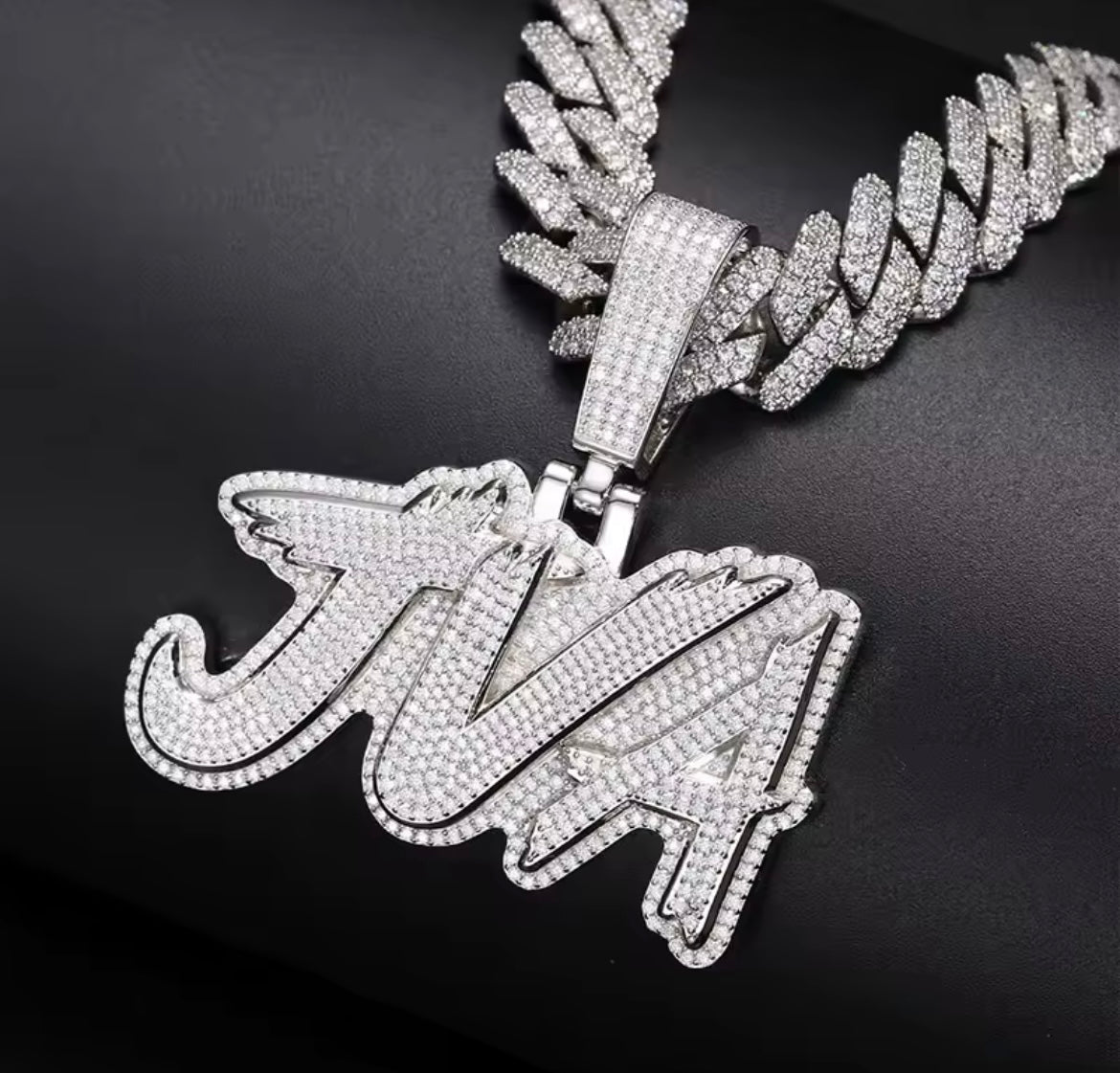 Custom Iced Out Name Pendant