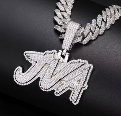 Custom Iced Out Name Pendant