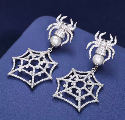 Spider Drop Earrings