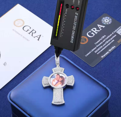 Custom Cross Memory Photo Pendant