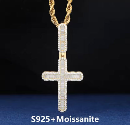 Baguette Cross Pendant