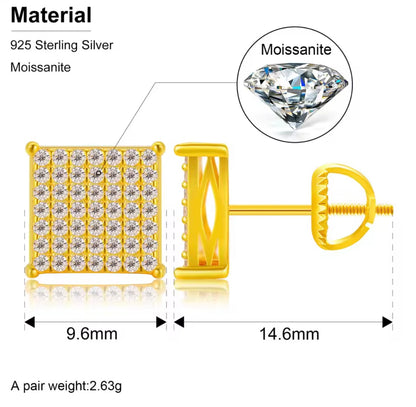 Square Stud Earrings