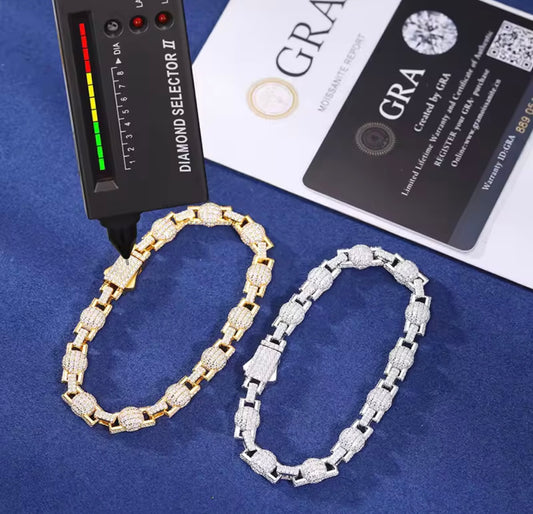 Iced Out Ball Bead Chain/Bracelet