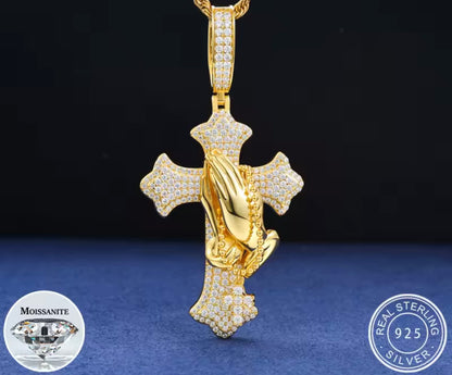 Iced Cross Pendant