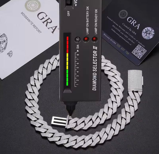 16/20/27MM Silver Cuban Chain/Bracelet