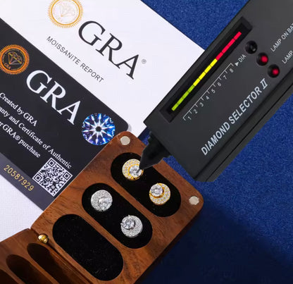 Star Moon Stud Earrings