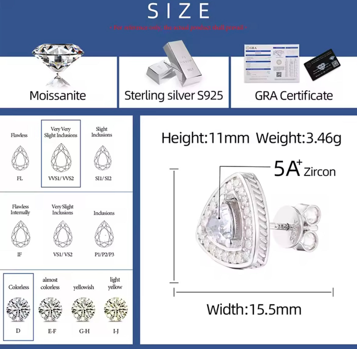 Triangle Stud Earrings