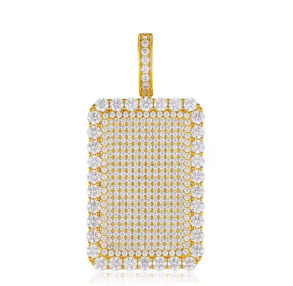 Rectangular Black Tag Pendant