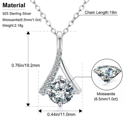 1 Carat Pendant Necklace