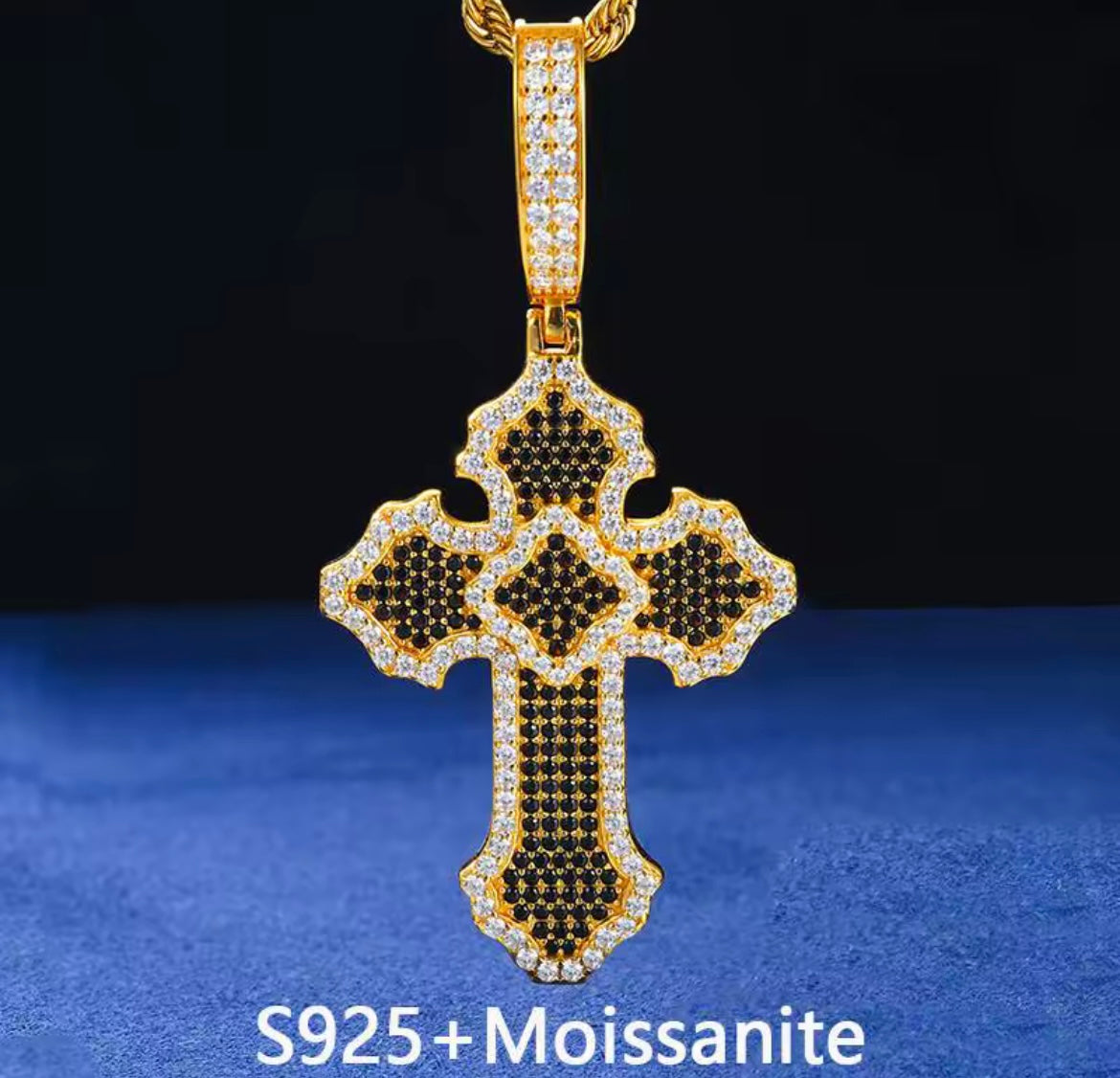 Blacked Cross Pendant