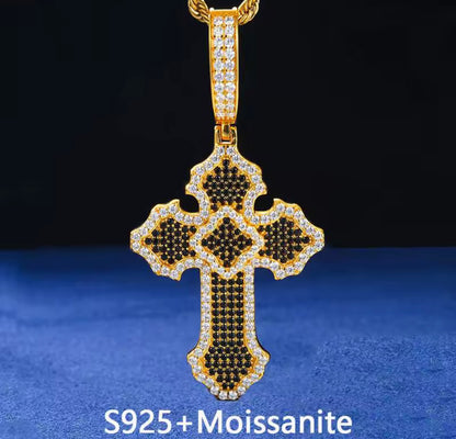 Blacked Cross Pendant