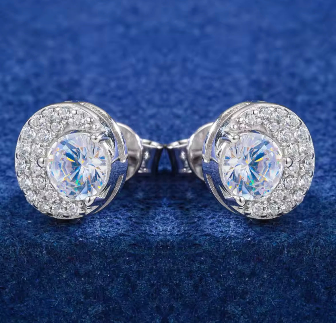 Star Moon Stud Earrings