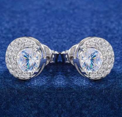 Star Moon Stud Earrings