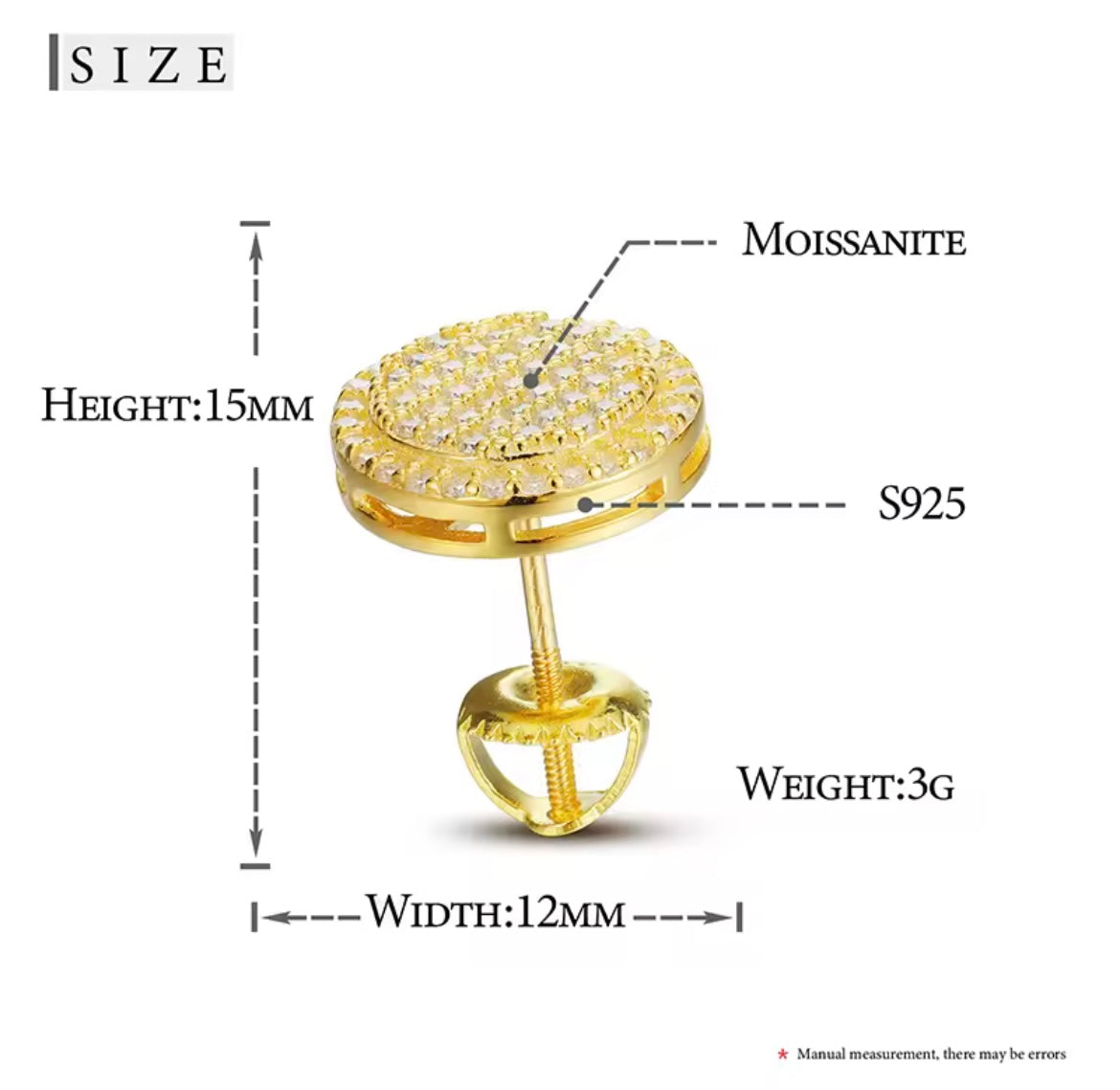 Double Circle Stud Earrings