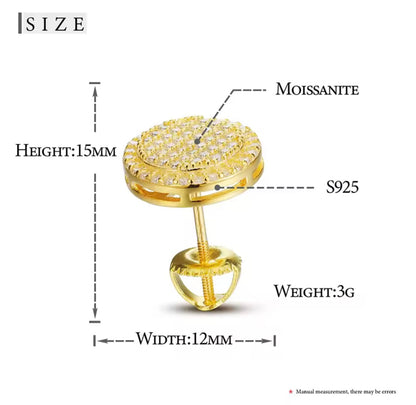 Double Circle Stud Earrings