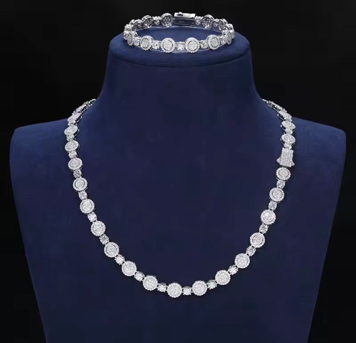 Round Tennis Chain/Bracelet