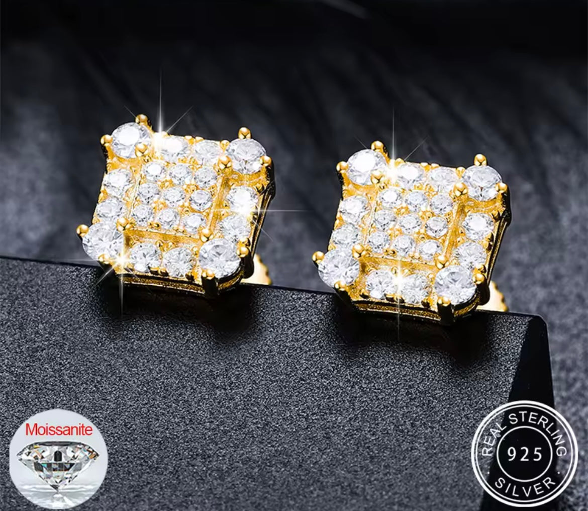 Square Stud Earrings