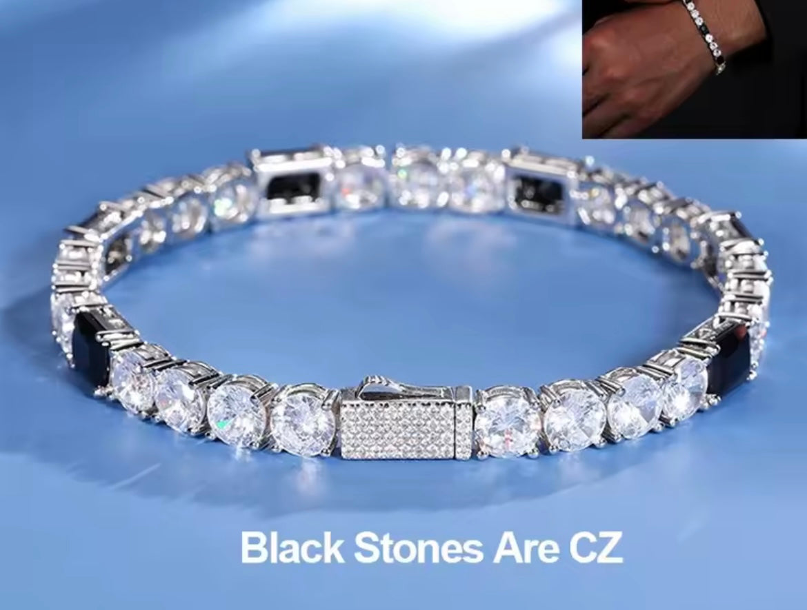 6.0MM Black CZ Tennis Chain/Bracelet