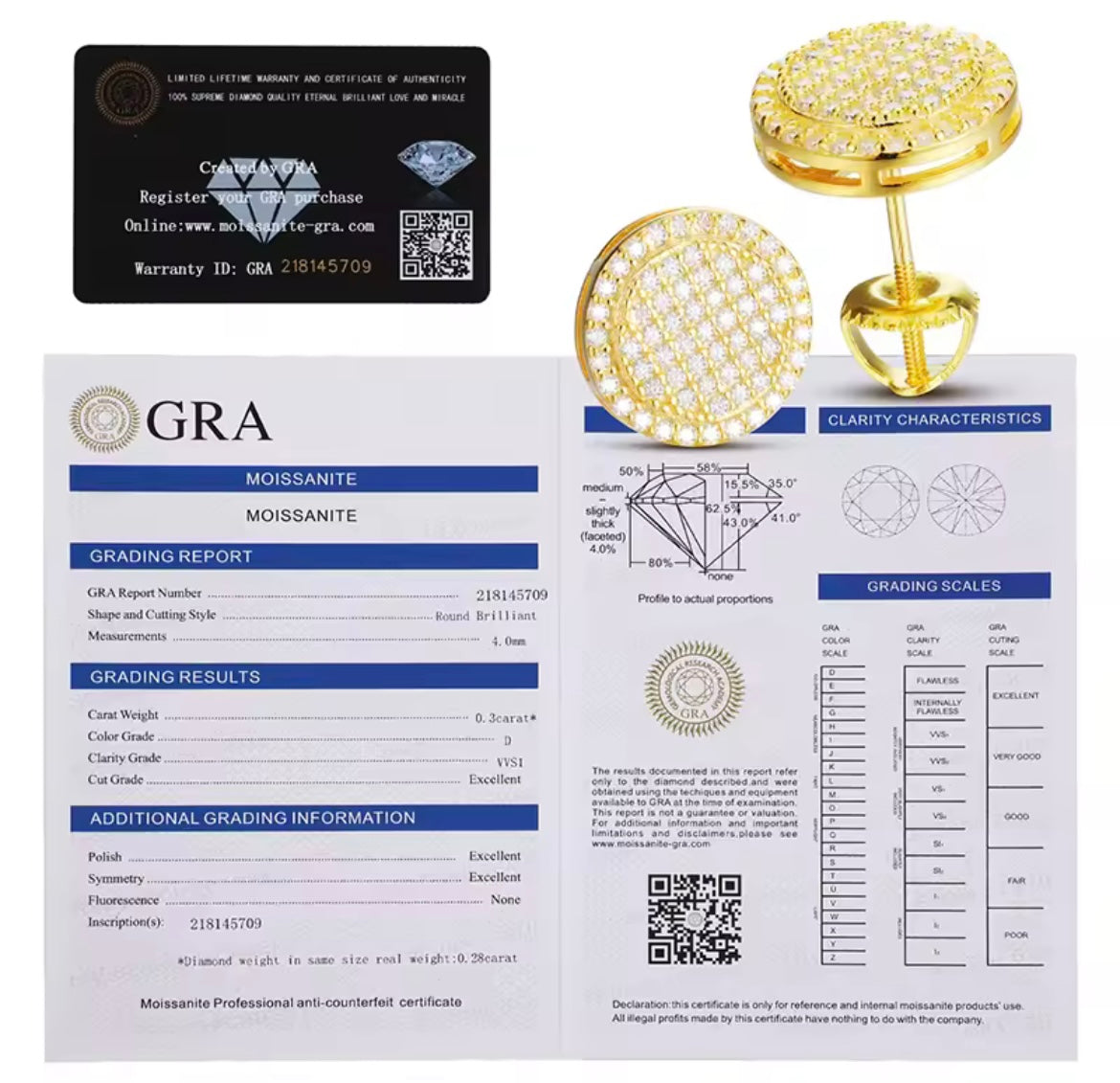 Double Circle Stud Earrings