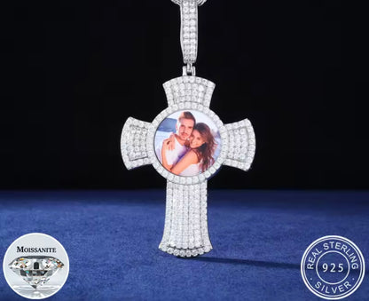 Custom Cross Memory Photo Pendant