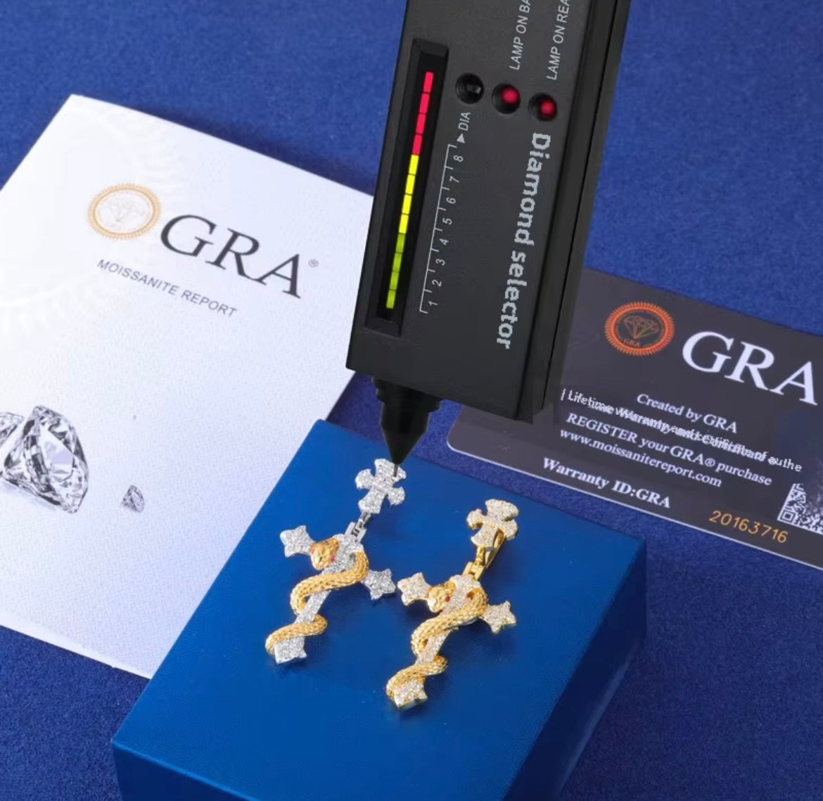 Snake Winding Cross Pendant