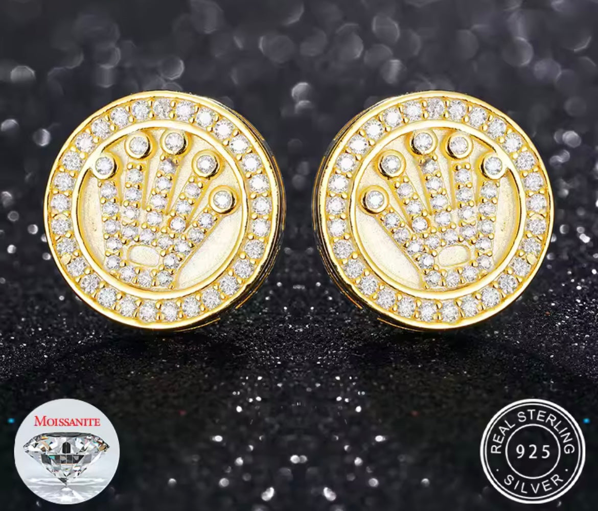 Crown Stud Earrings