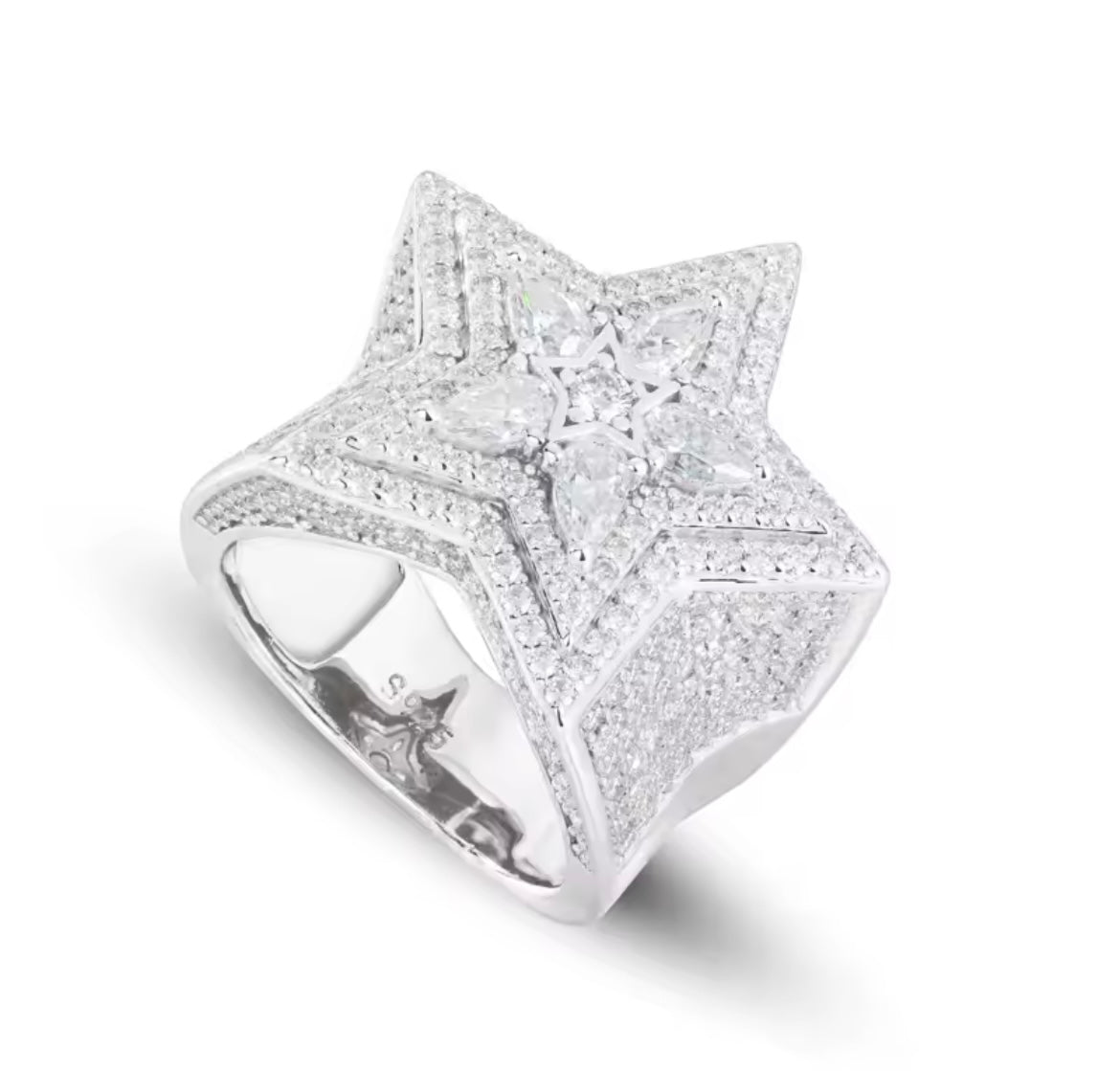 Star Ring Pear Cut Ring