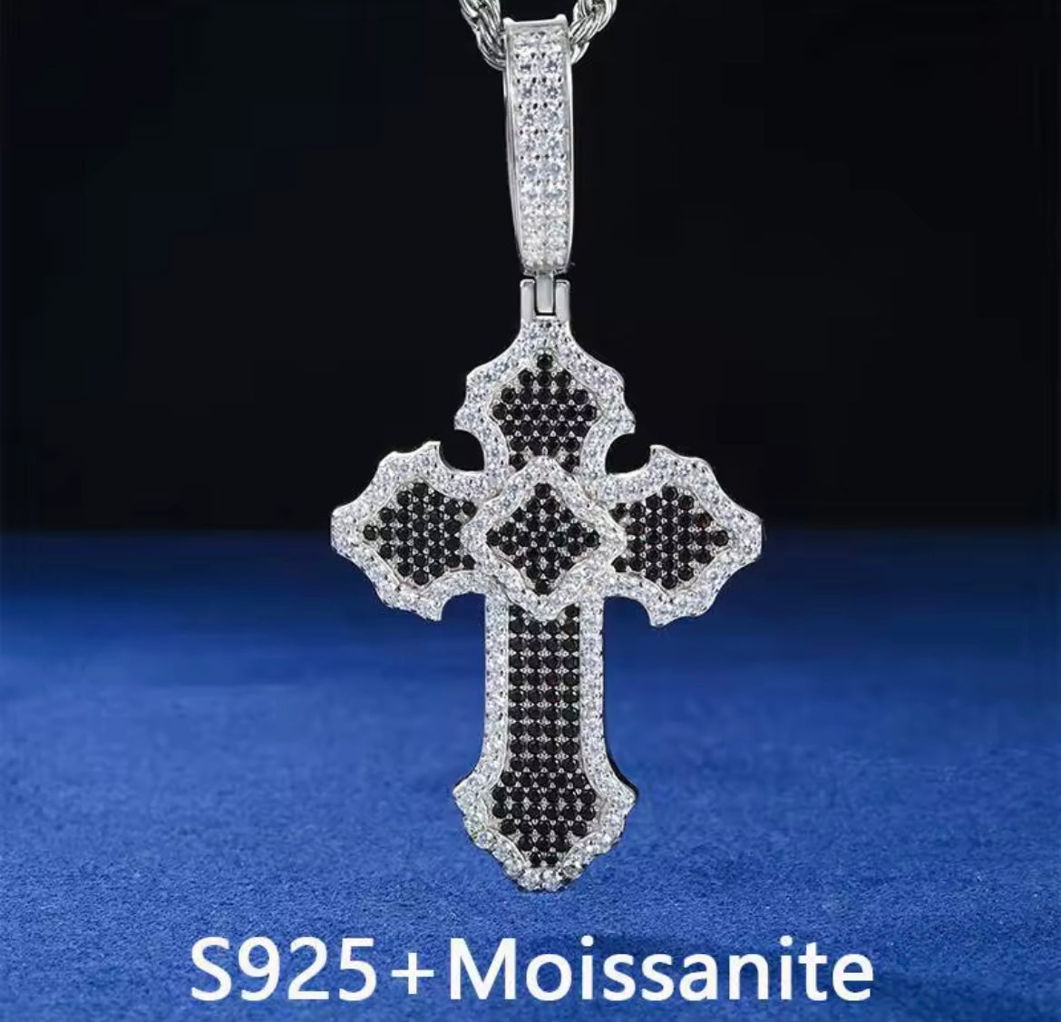 Blacked Cross Pendant