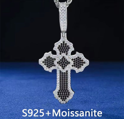 Blacked Cross Pendant