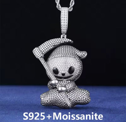 Exquisite Silver Ghost Pendant