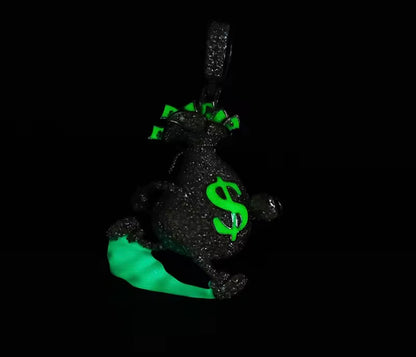 Glowing Escape Dollar Money Bag Pendant