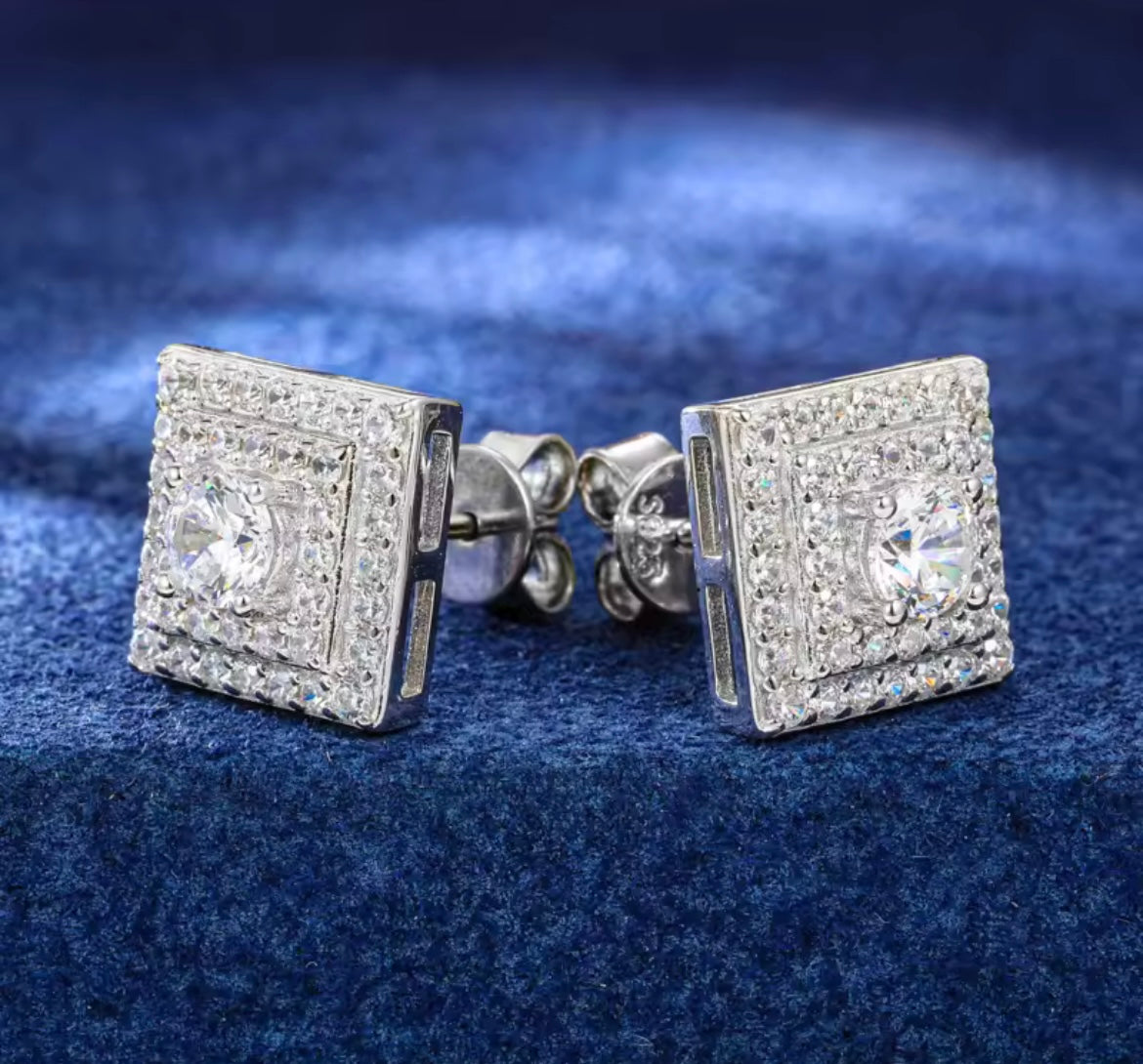 Classic Square Stud Earrings