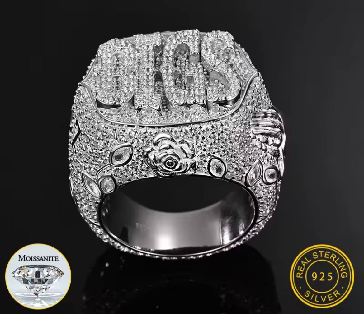 Custom Iced Out Letter Ring