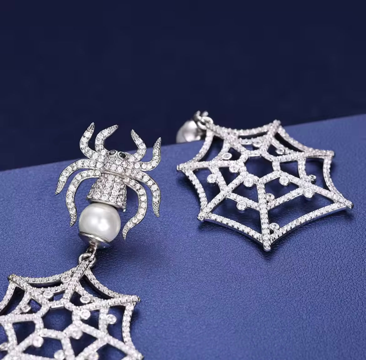 Spider Drop Earrings