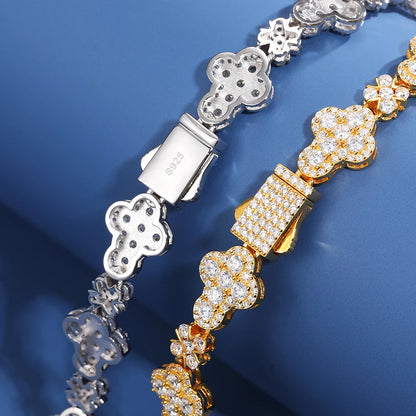 Cross Flower Tennis Chain/Bracelet